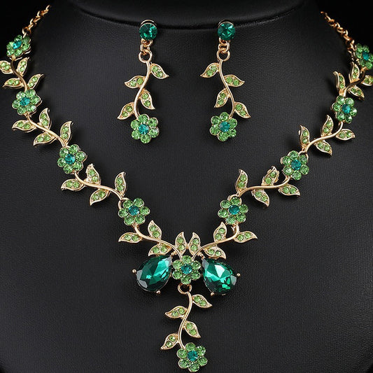 Jewelry, necklaces, earrings, sets, luxury three-piece sets, bridal wedding accessories, new